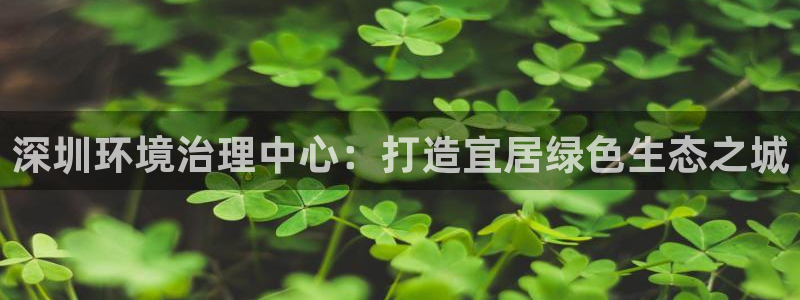 k8凯发|深圳环境治理中心：打造宜居绿色生态之城