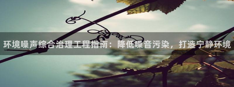 凯发k8官方旗舰店app|环境噪声综合治理工程指南：降低噪音污染，打造宁静环境