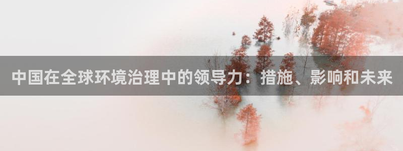 k8凯发国际官方入口|中国在全球环境治理中的领导力：措施、影响和未来